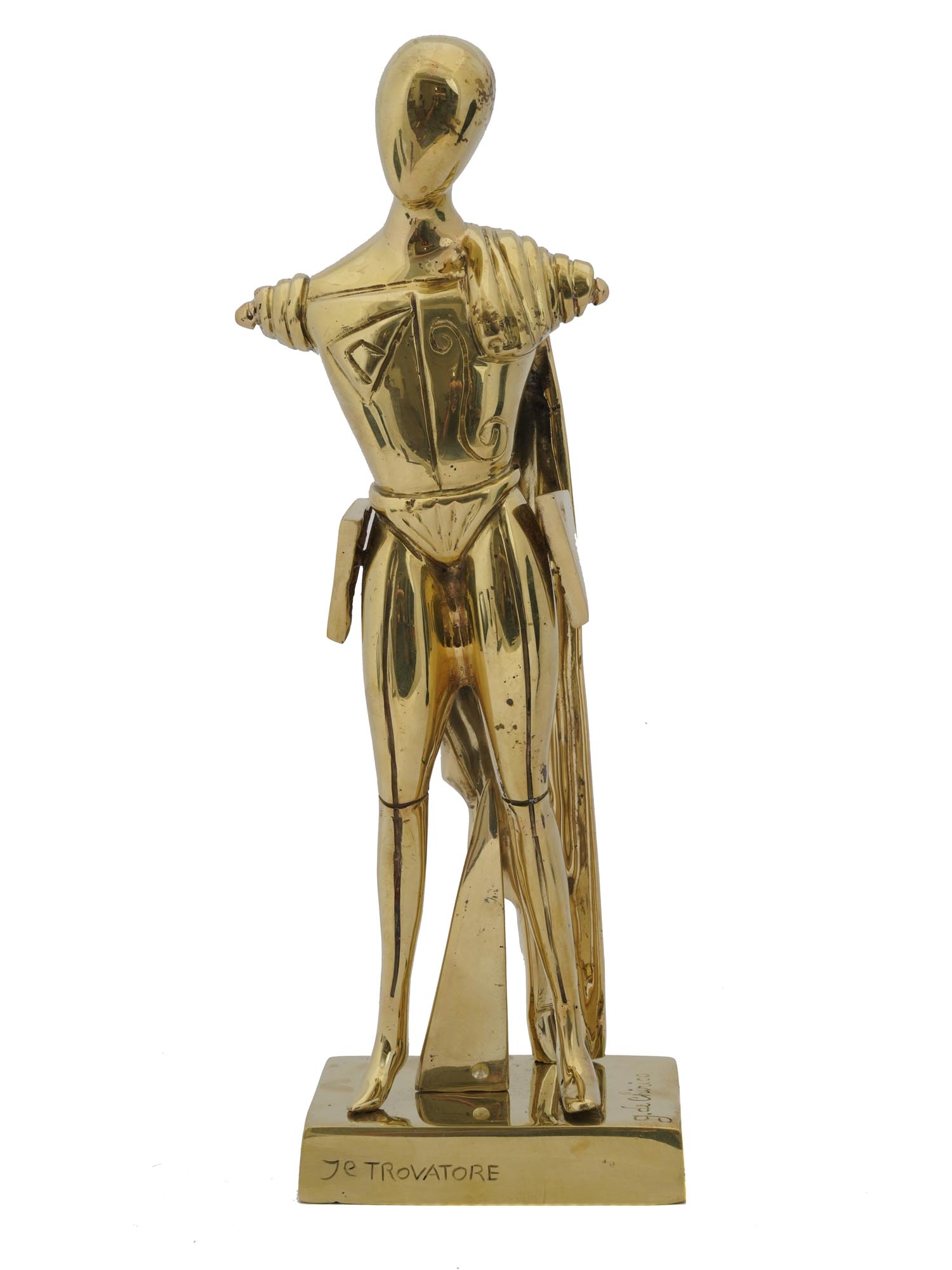 BRONZE TROVATORE SCULPTURE BY GIORGIO DE CHIRICO PIC-3